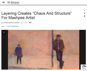 Layering Creates 'Chaos and Structure' for Mashpee Artist"