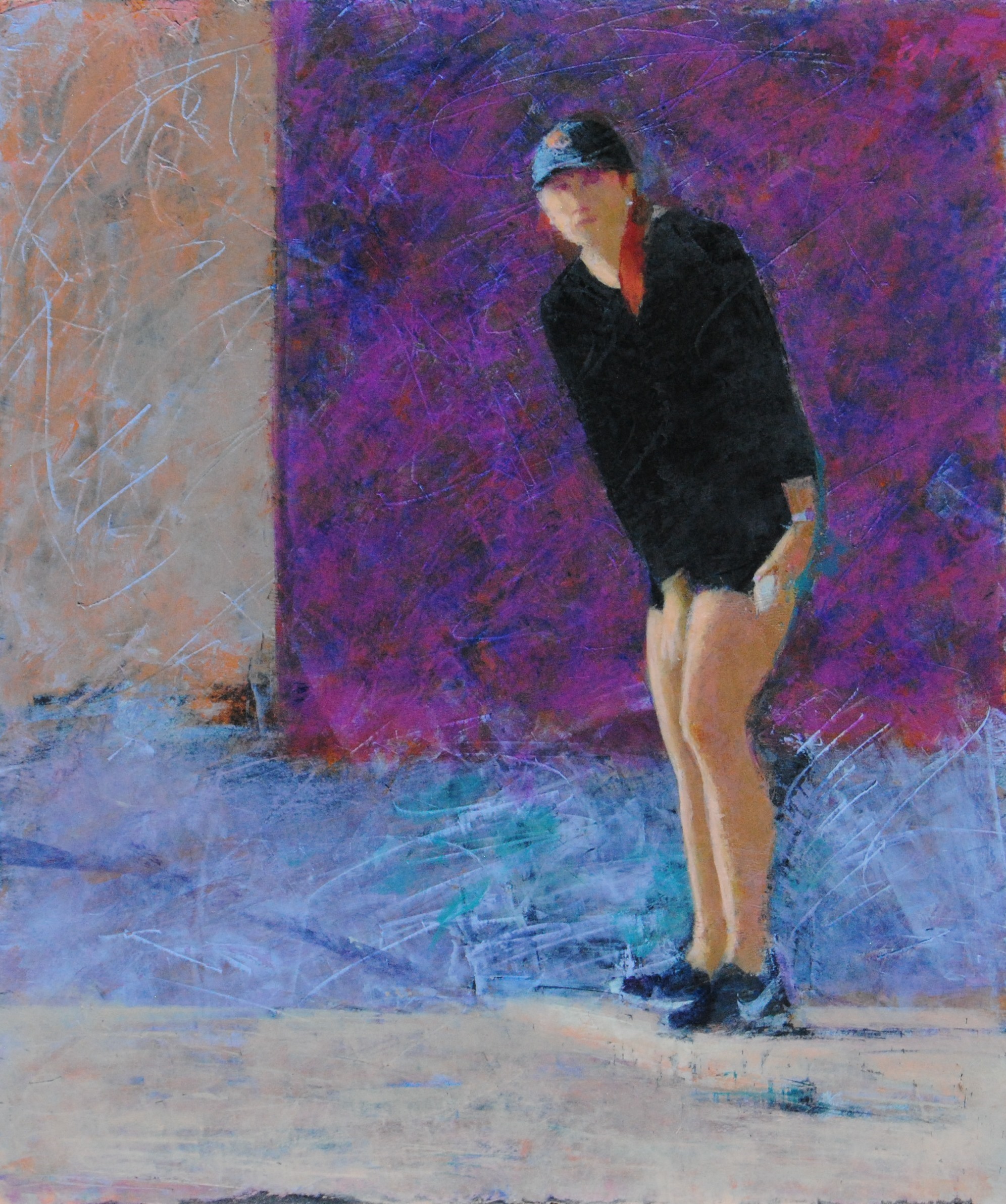 A girl standing