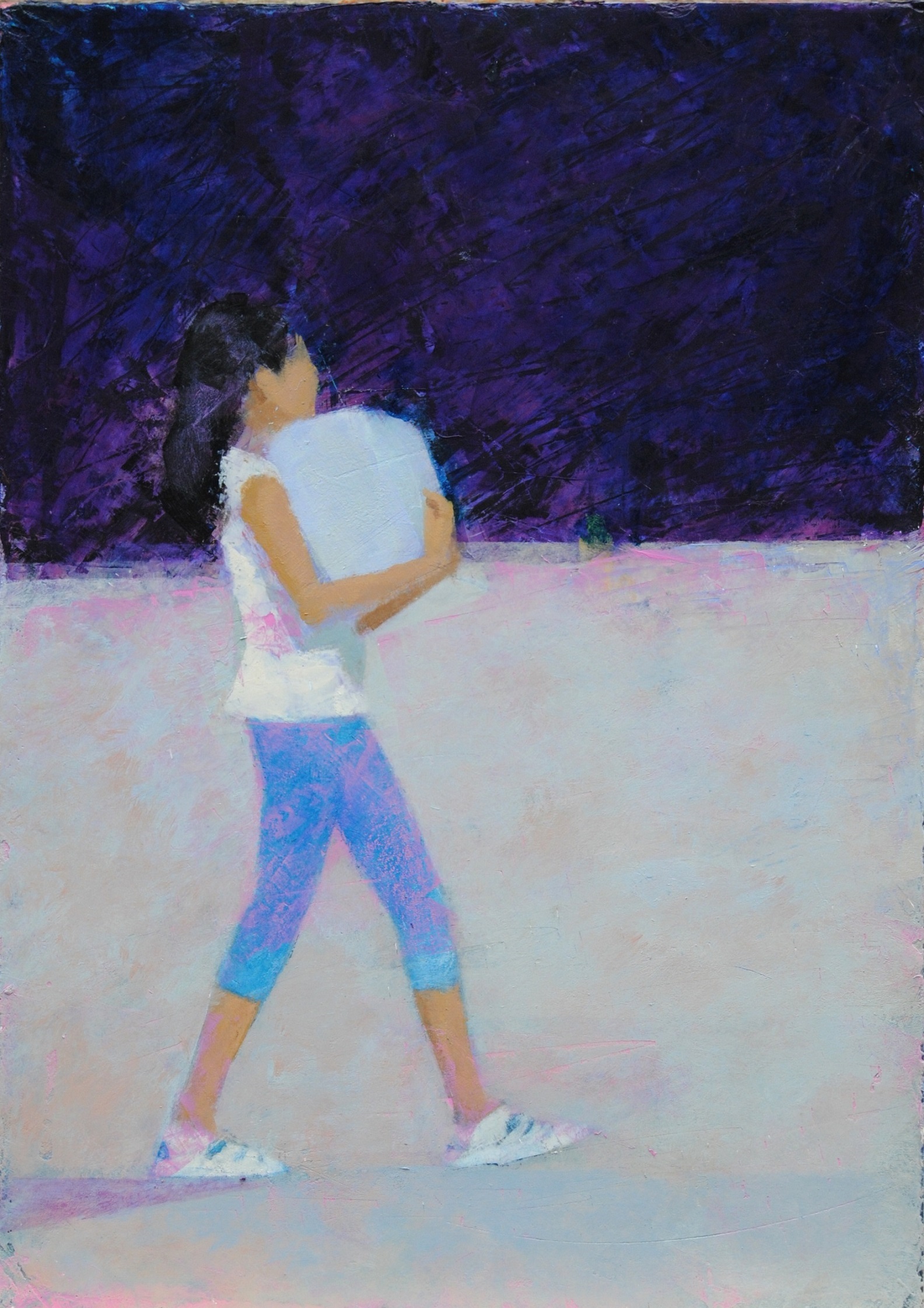 A girl walking