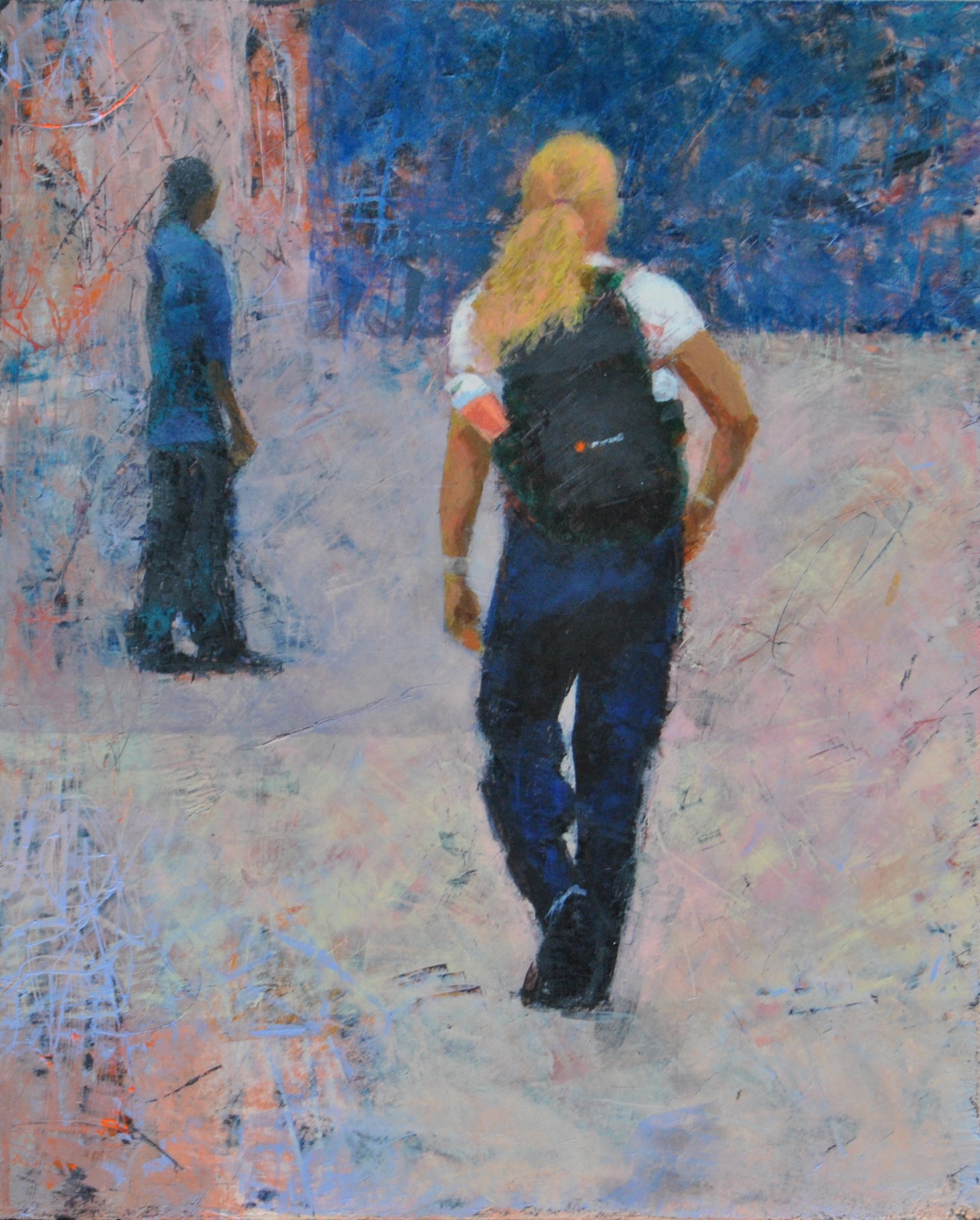 A man standing