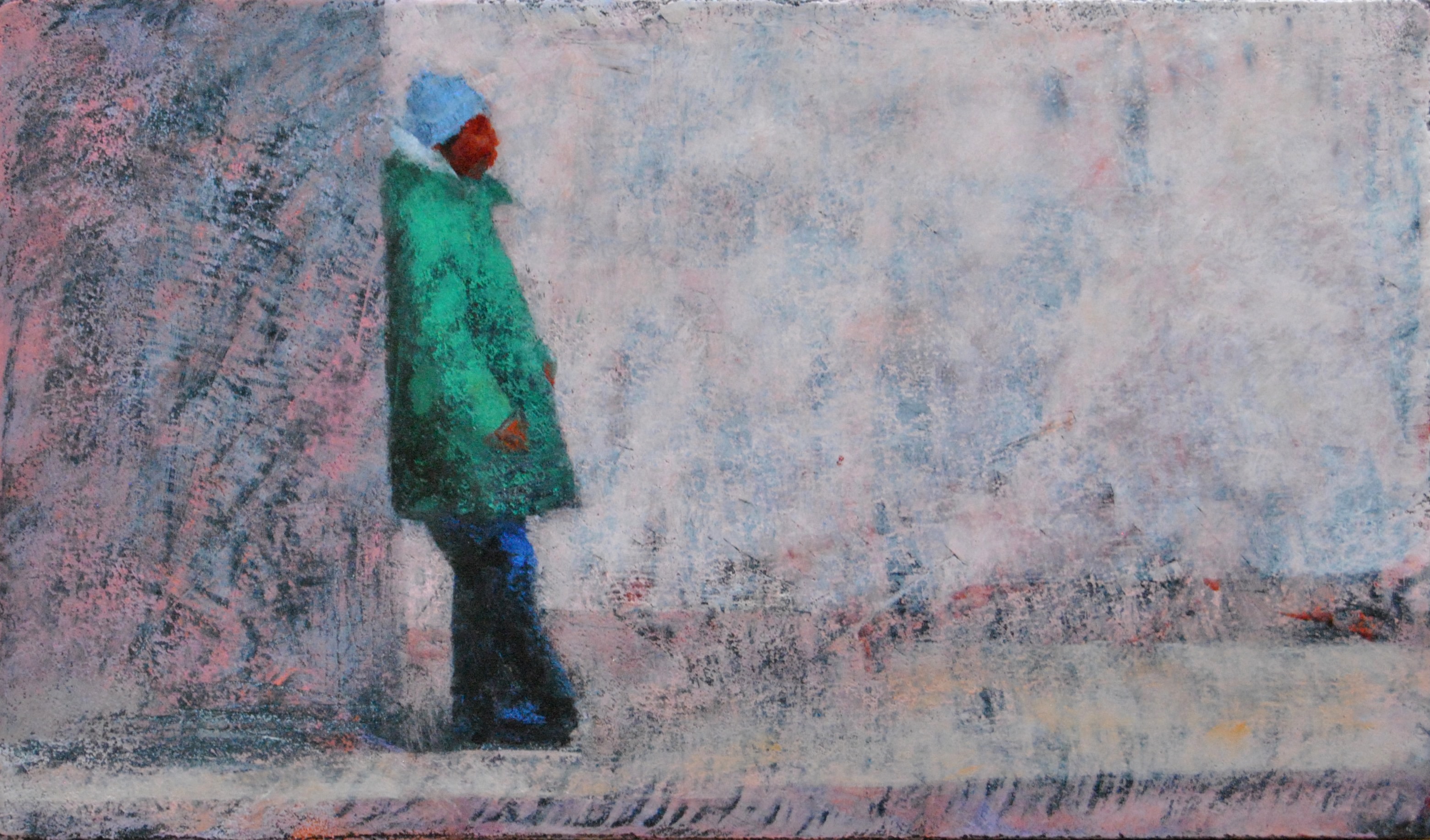 A man standing