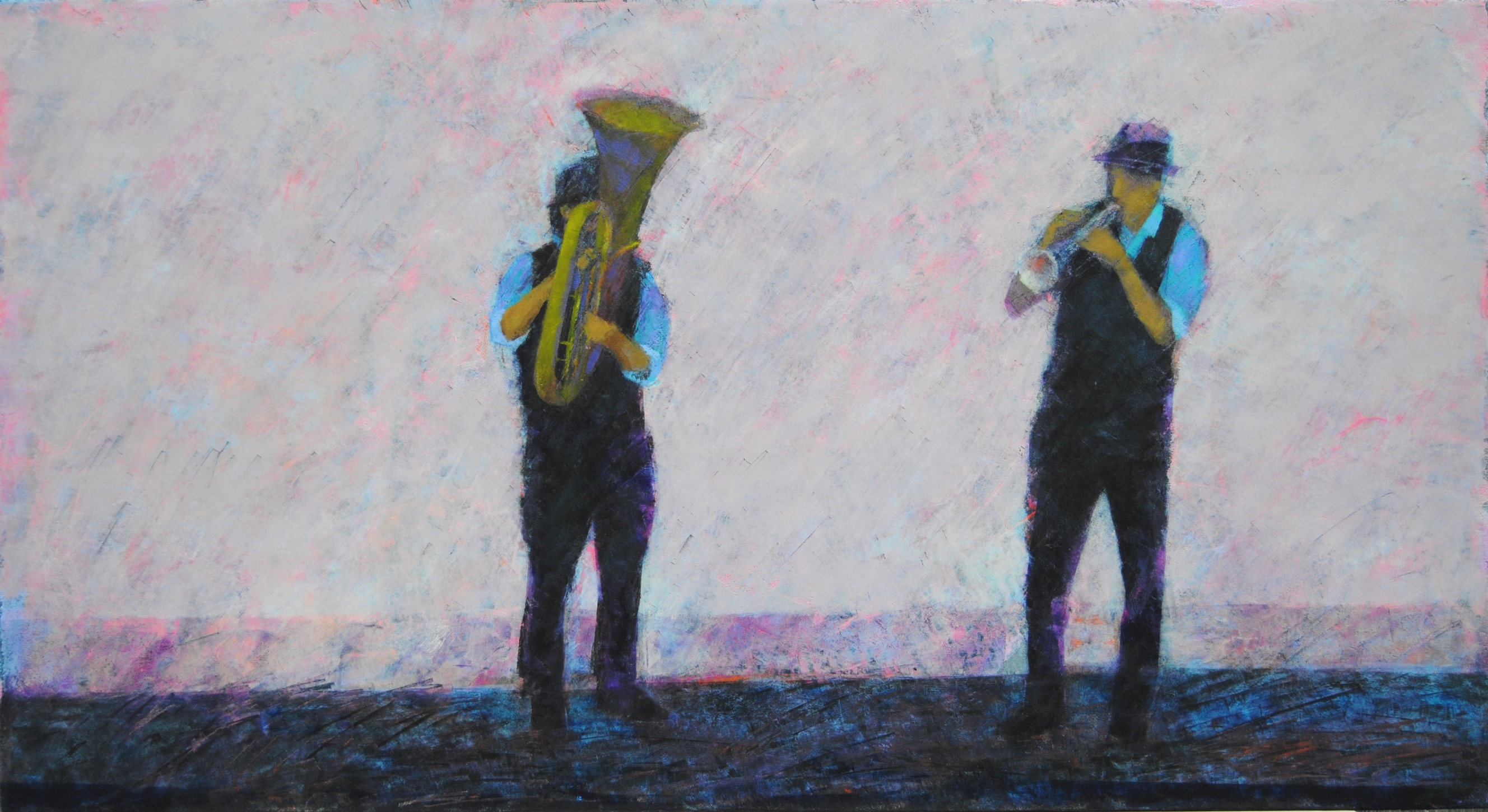 Horn and tuba players